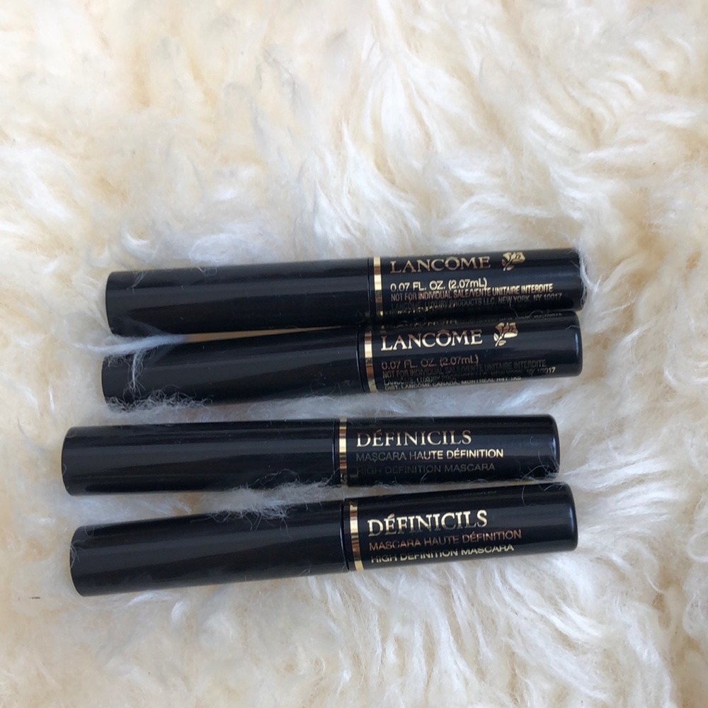 New 4 x Lancôme Definicils Mascara travel black